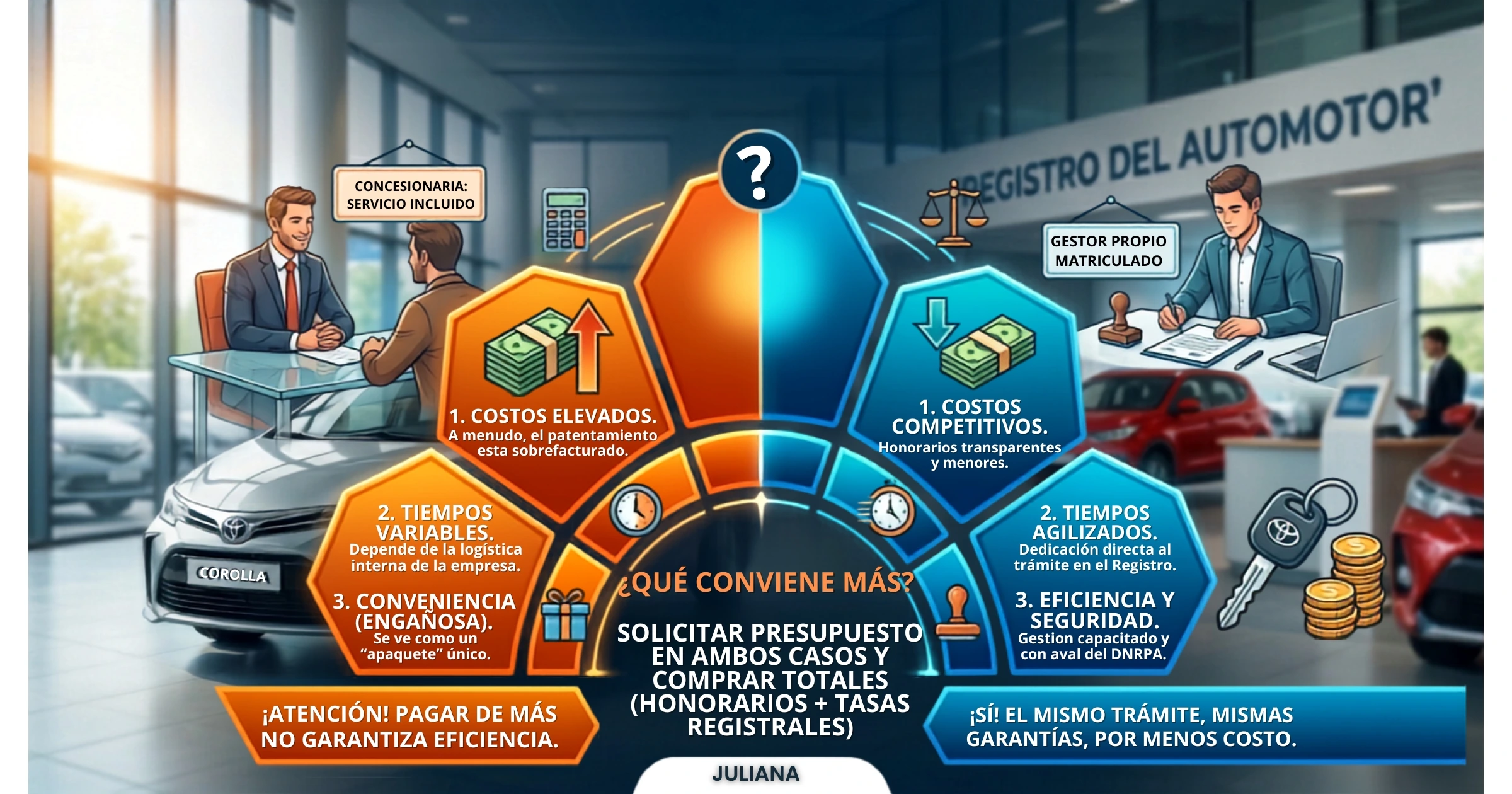 Vehículo 0km en concesionaria con iluminación profesional